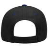 Ashen Fane 6 Panel Low Profile Brushed Bull Denim Hat, Royal Black view 2