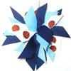 Basketball Pom, Made in the USA, White Pony Band (Navy/Light Blue) view 1