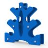 portzon Dumbbell Rack - Hand Weight Set Tree - Designed to Hold Neoprene Dumbbells - One Pair Each (3lb, 5lb, 8lb) (Weights Not Included),Blue view 1