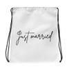 Just Married Drawstring bag view 1