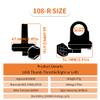 HUDAMZKY Ebike Thumb Throttle WUXING 108X Finger Throttle Left/Right Hand Electric Bike Scooter 3pin Controller Speed Governing Eletrric Accessories(108X R SM Plug) view 2