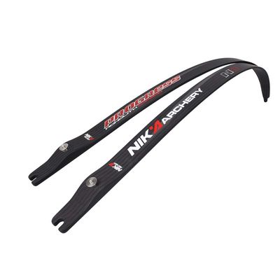 NIKA ARCHERY Recurve Limb Set Archery Target Progress Series N3 Carbon Fiber Limb 20-50lbs. for Hunting Shooting