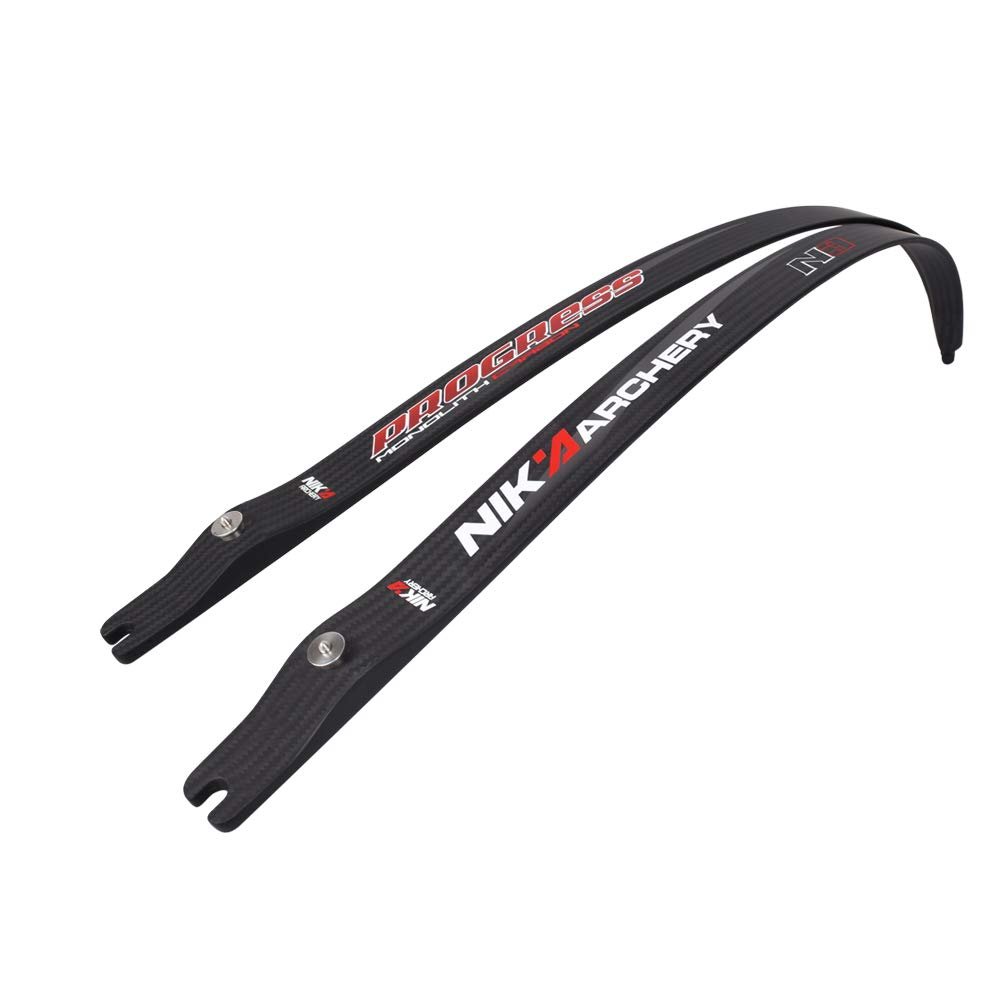 NIKA ARCHERY Recurve Limb Set Archery Target Progress Series N3 Carbon Fiber Limb 20-50lbs. for Hunting Shooting