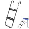 HBTower Trampoline Ladder with Horizontal and Wide Steps, Universal Hook, UV Treated Steel, 220 lbs Capacity Trampoline Accessories for Children Kids view 1