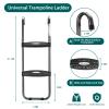 HBTower Trampoline Ladder with Horizontal and Wide Steps, Universal Hook, UV Treated Steel, 220 lbs Capacity Trampoline Accessories for Children Kids view 4