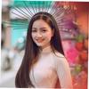 Uonlytech Lolita Goddess Crown Headband Spiked Headdress Women Cosplay Halloween Costume Party Hair Accessory view 4