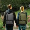 TUGUAN Insulated Cooler Backpack 38/42 Cans Double Deck Leakproof Lightweight Soft Lunch Backpack Small Cooler Bag Beach Picnic, Grey view 2