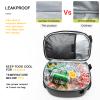 TUGUAN Insulated Cooler Backpack 38/42 Cans Double Deck Leakproof Lightweight Soft Lunch Backpack Small Cooler Bag Beach Picnic, Grey view 3