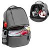 TUGUAN Insulated Cooler Backpack 38/42 Cans Double Deck Leakproof Lightweight Soft Lunch Backpack Small Cooler Bag Beach Picnic, Grey view 4