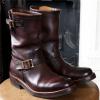 High-top Cowboy Boots for Men Leather Low-Heeled Boots Fashionable Men's Boots High-top Men's Shoes view 4