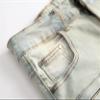 Men's Casual Denim Shorts Classic Fit Ripped Distressed Summer Short Jeans Hole Motorcycle Denim Half Pants (42,Yellow) view 4