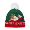 Christmas Pom Pom Hat and Scarf Set for Kids Toddler Winter Neck Warmer Boys Girls view 2
