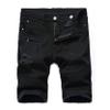 Men's Casual Denim Shorts Classic Fit Ripped Distressed Summer Short Jeans Hole Motorcycle Denim Half Pants (28,Black 2) view 1