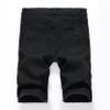 Men's Casual Denim Shorts Classic Fit Ripped Distressed Summer Short Jeans Hole Motorcycle Denim Half Pants (28,Black 2) view 2
