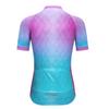 Teleyi Womens Cycling Jersey Short Sleeve Road Bike Shirt Bicycle Biking Tops 3 Rear Pockets view 2