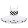 easyforever Girls Christmas Costume Sleeveless Sequins Striped Ice Skating Roller Skating Baton Twirling Leotard Dress Black g 8 Years view 2