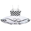 easyforever Girls Christmas Costume Sleeveless Sequins Striped Ice Skating Roller Skating Baton Twirling Leotard Dress Black g 8 Years view 4