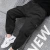 easyforever Kids Boy's Cargo Pants Elastic Waist Cotton Jogger Pull-on Cargo Trousers Cuffed Dungarees Bottoms Black -1 12 Years view 2