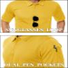 TACVASEN Mens Polo Shirts Short Sleeve Dry Fit Collared Shirt Performance Pique Polos Moisture Wicking for Tactical Athletic Golf Yellow M view 2