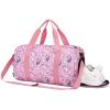 Duffle bag for Girls,RAVUO Water Resistant Travel Overnight Weekend Bag Carry On Bag for Gym Sport Dance with Shoe Compartment and Wet Pocket Unicorn view 1
