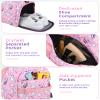 Duffle bag for Girls,RAVUO Water Resistant Travel Overnight Weekend Bag Carry On Bag for Gym Sport Dance with Shoe Compartment and Wet Pocket Unicorn view 3