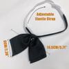 Mantieqingway Adjustable Pre-Tied Bow Tie for Women Girls Blouse Neck ties for Uniform Shirt Bowknot Neckwear (Black) view 4