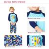 Julysand Toddler Boys Rash Guard Sets Blue Surfboard Modest Swimwear Long Sleeve Two Pieces Swimsuit Sun Protection Suit view 3