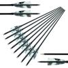 28Inch Carbon Arrow Archery Spine 500 4" Natural Turkey feather Competition Practice Target Shooting Hunting Arrows With Removable Tips For Recurve Long Traditional Bow And Compound Bow Pack of 12Pcs view 1