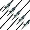 28Inch Carbon Arrow Archery Spine 500 4" Natural Turkey feather Competition Practice Target Shooting Hunting Arrows With Removable Tips For Recurve Long Traditional Bow And Compound Bow Pack of 12Pcs view 4