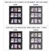 Verani Baseball Card Display Case - Sports Card Display Frame - Holds Sport Cards with UV Protection Clear View Lockable Wall Cabinet for Football Basketball Hockey Trading Card Black view 4