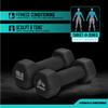 RBX Weights Dumbbells Set - Neoprene Arm Weights with Non-Slip Grip, Strength Training Equipment Workout Weights for at Home or Gym Training, Anti-Roll view 2