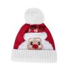 Toddler Kids Santa Hat Knit Pompom Beanies Scarf Set Christmas Ugly Hat Warm Snow Hat Neck Warmer for Xmas Party 3-10 Years view 2