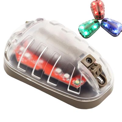 LThyzszb Tactical IR Strobe Helmet Light with Visible LED IFF, Military Signal for Outdoor Fast Rescue Adventure (Black Base-Green Lights)
