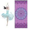 LYWY Yoga Mat, Protective Sweat-Absorbent Breathable Gymnastics Exercise Mat Convenient Machine Washable Widened Mat (Red),Purple,188x70cm view 1