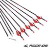 12pc Custom Length Carbon Arrows for 15-70 Lb Recurve Bow ID 5.2mm .204" 22-31 Inch Spine 300 350 400 500 600 700 Target Practice & Hunting Arrow Adult Youth Shooting view 2