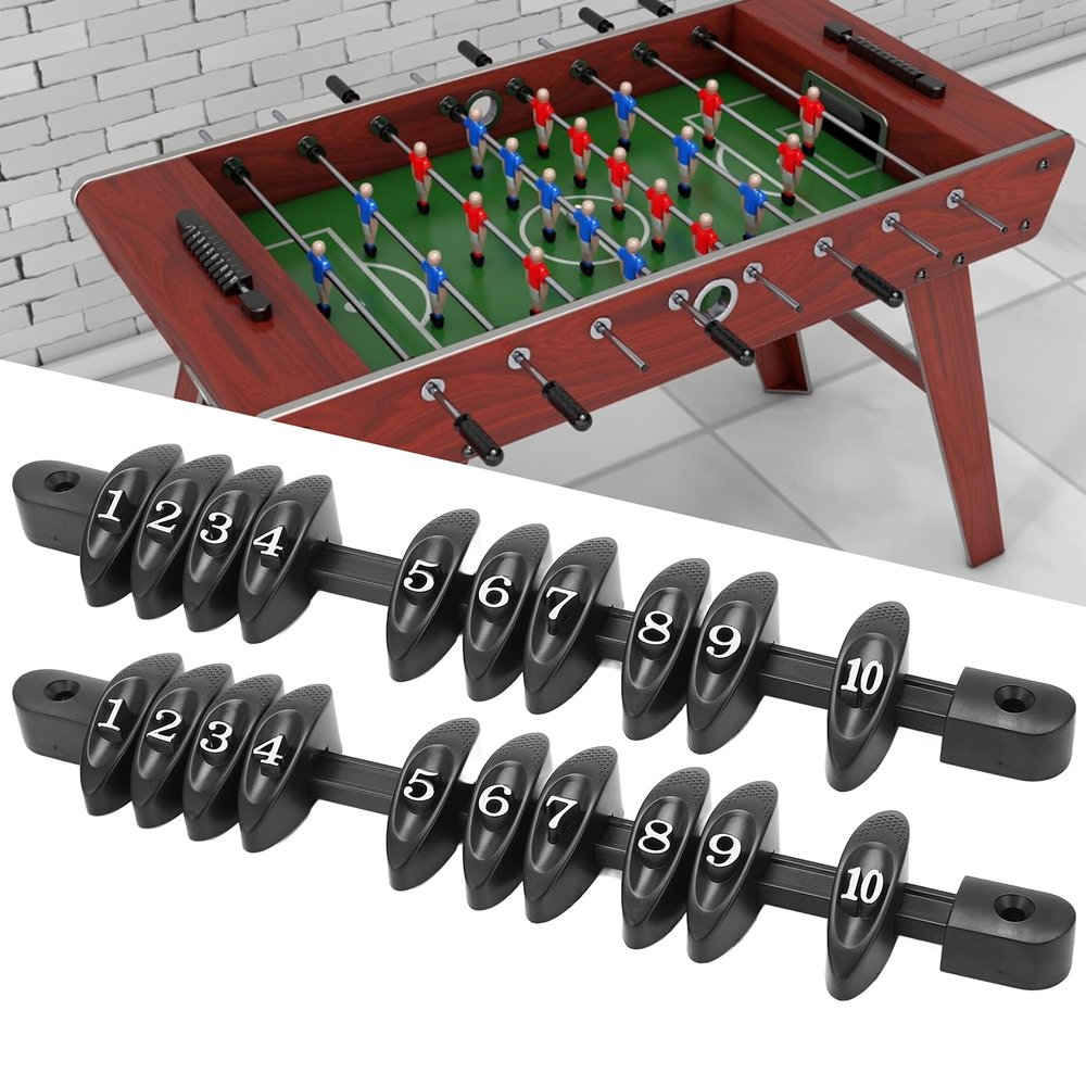 Ladieshow Soccer Games,2pcs Foosball Score Counter Universal Table Football Scoring Unit Score Keepers for Standard Foosball Tables Kids 8-12