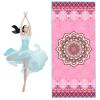 LYWY Yoga Mat, Protective Sweat-Absorbent Breathable Gymnastics Exercise Mat Convenient Machine Washable Widened Mat (Red),Pink,188x70cm view 1