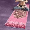 LYWY Yoga Mat, Protective Sweat-Absorbent Breathable Gymnastics Exercise Mat Convenient Machine Washable Widened Mat (Red),Pink,188x70cm view 3