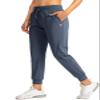 G Gradual Women's Joggers Pants with Zipper Pockets High Waisted Athletic Tapered Sweatpants for Women Workout Lounge (Dusty Blue, X-Small) view 1