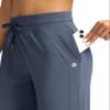 G Gradual Women's Joggers Pants with Zipper Pockets High Waisted Athletic Tapered Sweatpants for Women Workout Lounge (Dusty Blue, X-Small) view 3