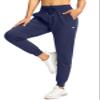 G Gradual Women's Joggers Pants with Zipper Pockets High Waisted Athletic Tapered Sweatpants for Women Workout Lounge (Navy, Small) view 1