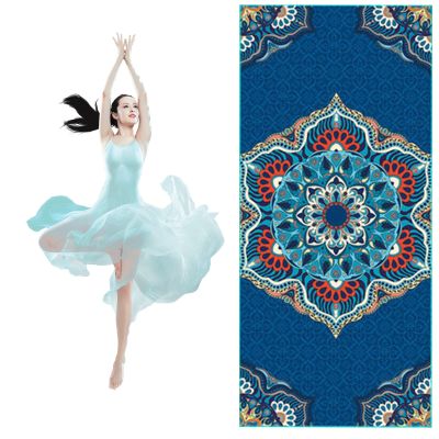 LYWY Yoga Mat, Protective Sweat-Absorbent Breathable Gymnastics Exercise Mat Convenient Machine Washable Widened Mat (Red),Blue,188x70cm