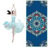 LYWY Yoga Mat, Protective Sweat-Absorbent Breathable Gymnastics Exercise Mat Convenient Machine Washable Widened Mat (Red),Blue,188x70cm view 1