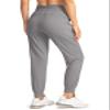 G Gradual Women's Joggers Pants with Zipper Pockets High Waisted Athletic Tapered Sweatpants for Women Workout Lounge (Light Grey, X-Small) view 4