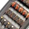 Qievcrme Fly Fishing Flies Kit 40/137pcs Dry/Wet Flies Assortment Nyphms Popper Streamer for Trout Bass Steelhead Fish+ Fly Box (40Pcs-6 Mixed Styles) view 3