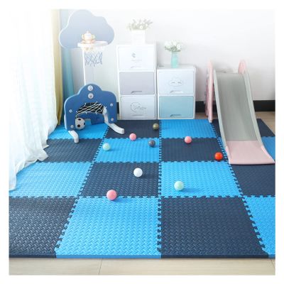 Interlocking Floors Tiles Waterproof Soft Foam Mat Tiles Comfortable Interlocking Floors Baby Kindergarten, 4 Colors, 17 Size (Color : D, Size : 30x30x1.2cm-24pcs)