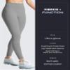Aoxjox High Waisted Workout Leggings for Women Trinity Yoga Pants 26.5" (A Grey, Medium) view 3