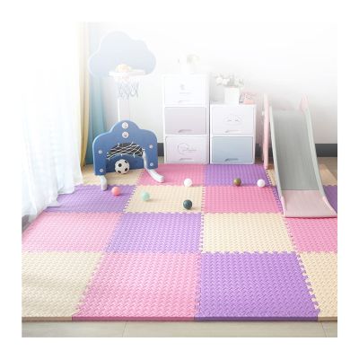 AYLYHD Interlocking Carpet Carpet Play Mat Tiles Soft Play Area for Kids Baby Carpet Play Mat for Crawling, 30x30cm/60x60cm (Color : B, Size : 60x60x1.0cm-12pcs)