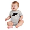 UGP Campus Apparel YC02 - Purdue Boilermakers Primary Logo Infant Creeper Bodysuit - Newborn - Heather view 4