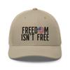 Freedom Isn't Free American Trucker Cap Khaki view 1